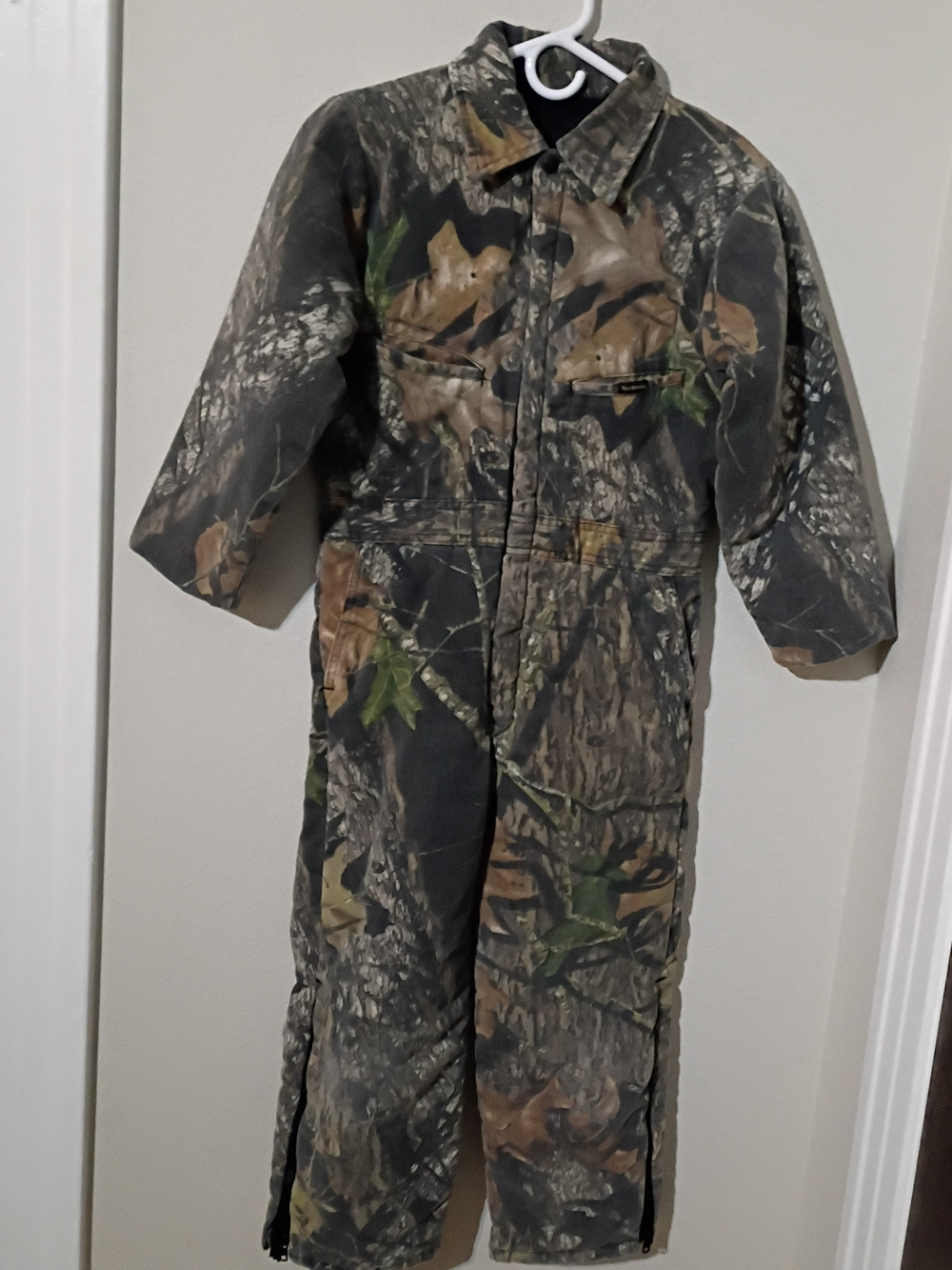 Kids Camo One-Piece Coverall - By Wolf Mountain Green/Brown